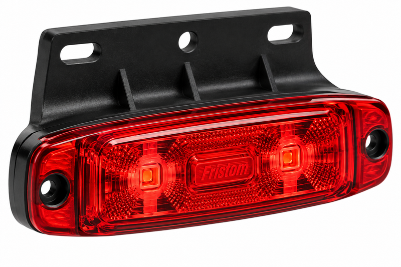 FRISTOM FT-013 C+K LED LED-markeringsljus Röd med vinkelfäste