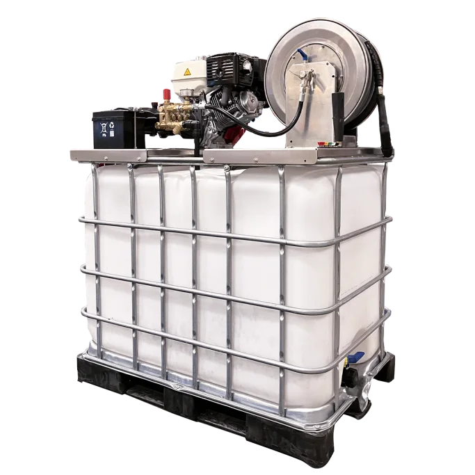 Wingquist PW200 PRO – Mobil högtryckstvätt med 1000L vattentank, 200 bar