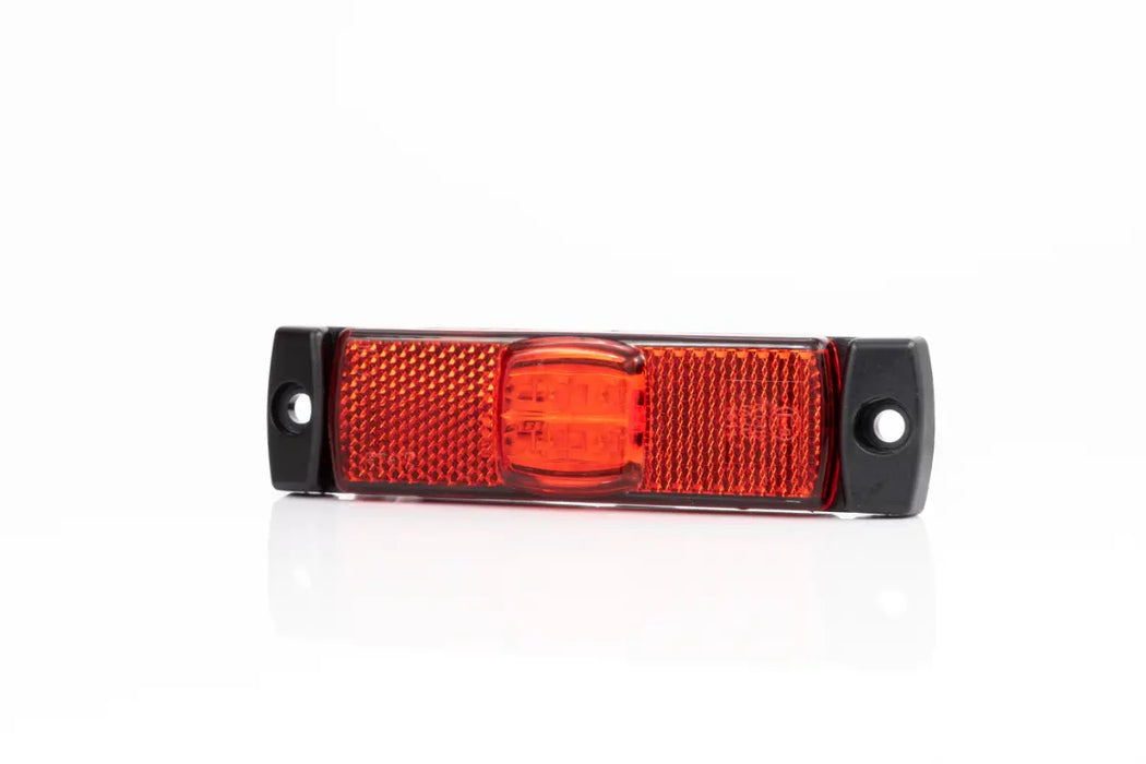 FRISTOM FT-017 C+K LED LED-markeringsljus Röd med vinkelfäste