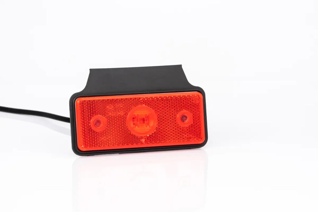 FRISTOM MD-013 C+K LED LED-markeringsljus Röd med vinkelfäste